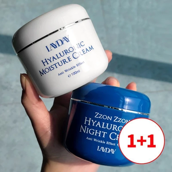 [레이데이] 히알루로닉 나이트크림/수분크림 100ml 1+1 (총 2개) 상품 이미지